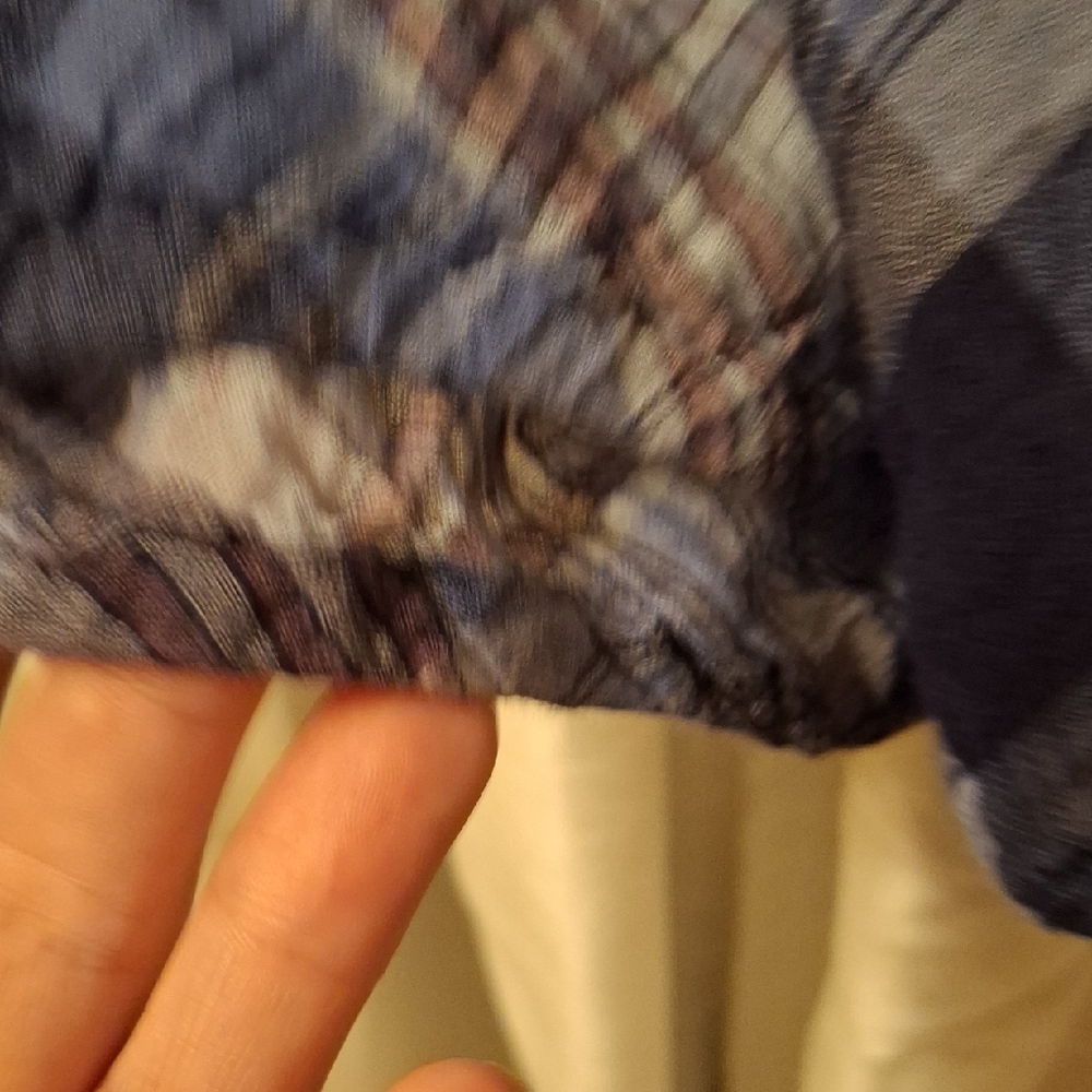 Lane Bryant Blue Plaid Women's Top 18/20 💖💖💖💖 - Picture 6 of 8